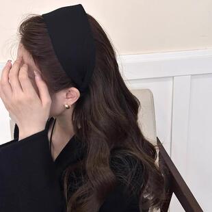 绝美发箍女日常外戴加宽高颅顶遮发缝头箍洗脸发带秋冬遮白发发捆