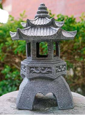 中式仿古宫灯太阳能户外庭院装饰摆件花园别墅阳台落地景观灯
