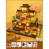 新款 房屋子别中墅模型玩具古建筑生日 国风DIY小世拼外仙境手工装