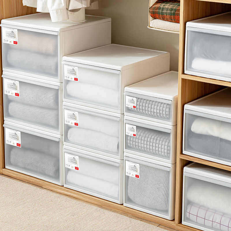 衣柜收纳盒抽屉式日式塑料透明储物箱家用衣服整理箱衣物收纳箱子,收纳整理,收纳箱,淘宝优惠券,粉丝福利购,淘宝优惠卷