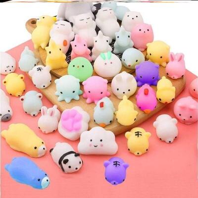 60 Pcs Squishies Mochi Anima Squishy Toys for Kids Party