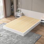 榻榻米实木床简约现代无床头排骨架无靠背床架酒店民宿矮床落地床