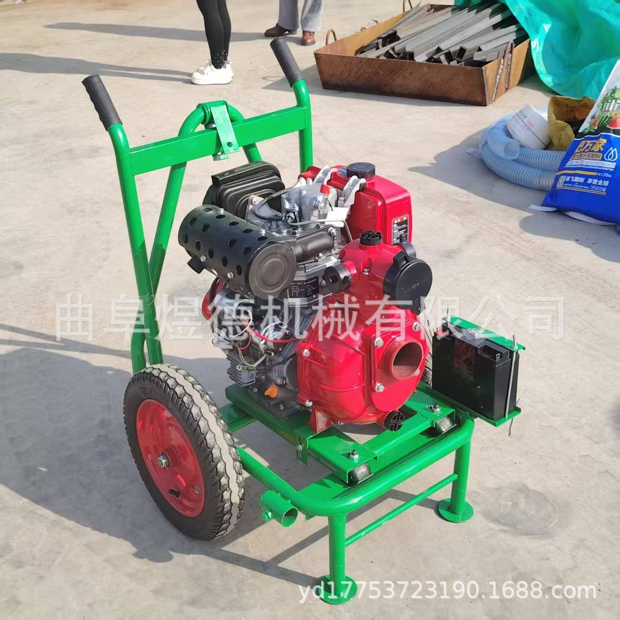 电启动汽油机柴油机抽水泵 防汛排水应急物资市政专用排涝泵
