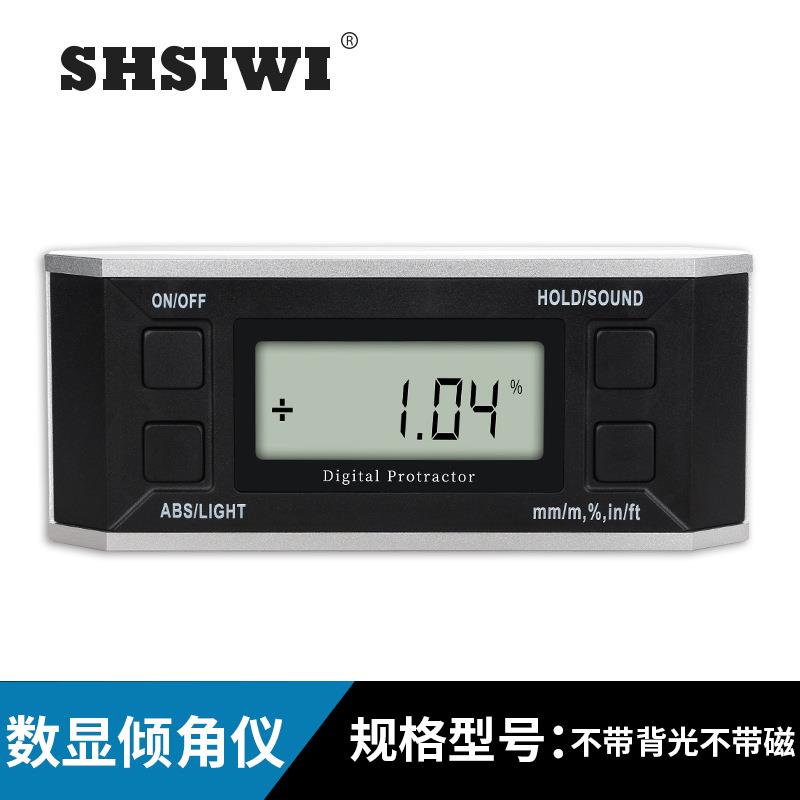 上海思为 数显倾角仪 单面带磁带背光水平仪尺工程平水尺工具