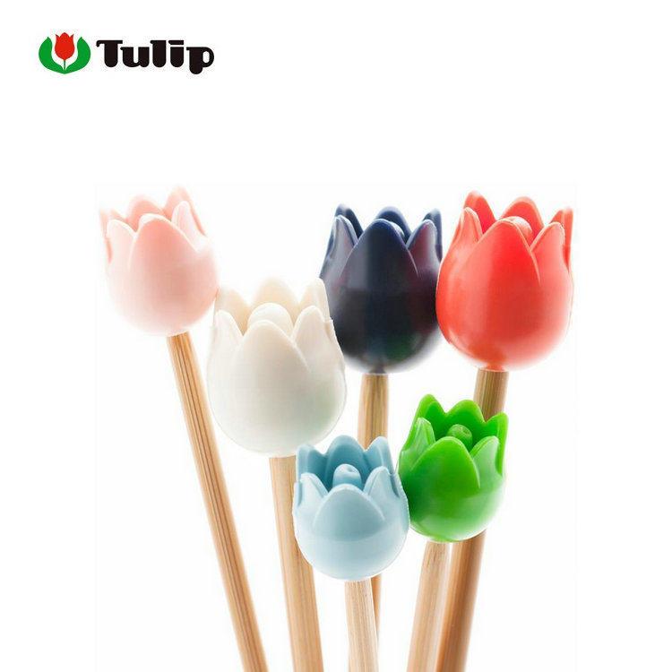 日本进口广岛郁金香TULIP棒针帽堵头 直针塞防溜线毛衣编织工具