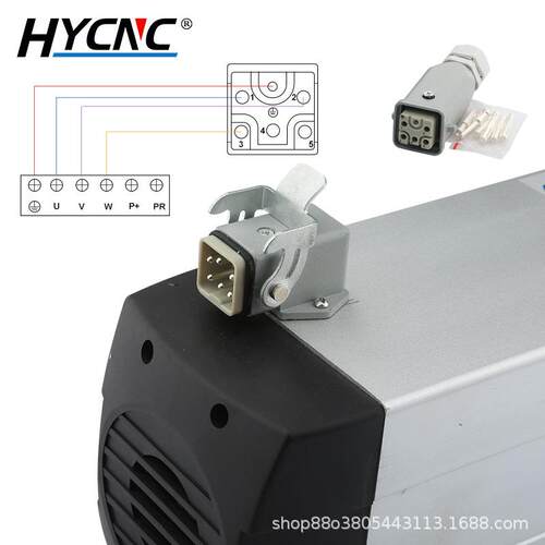 货源弘阳木工雕刻DSN3机配件220VK80V6W不带法兰风方形冷主轴