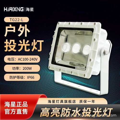 海星海事船用优质海工铝合金200WLED投光灯TG22-L