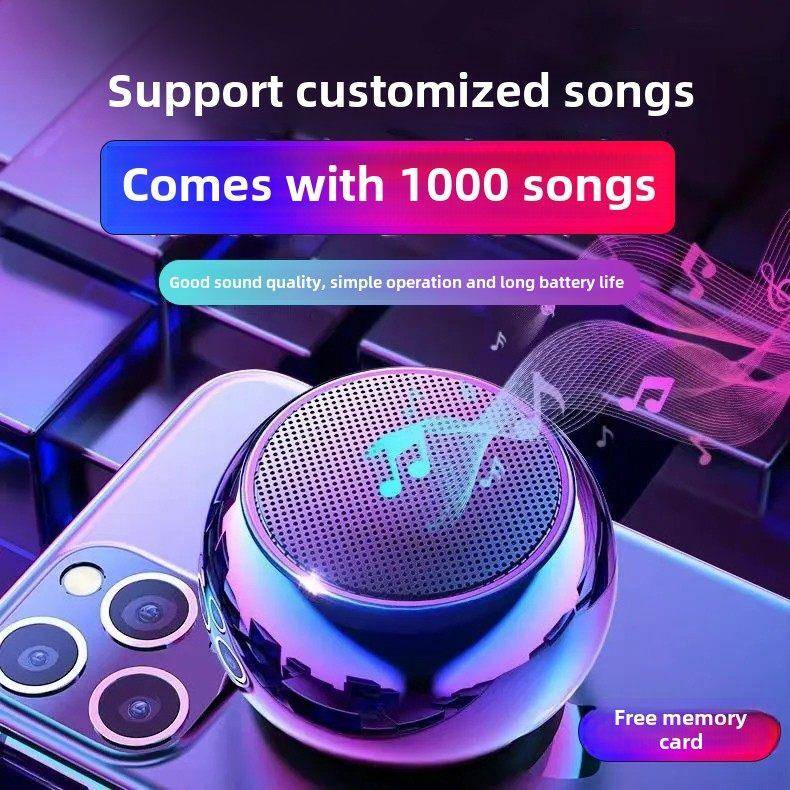小音响送4G内存卡定制歌曲1000首迷你户外便携式音箱流行儿童老人