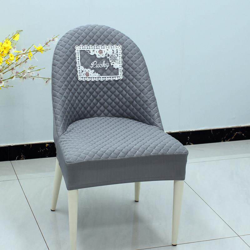 饭厅餐桌毛毛虫餐椅套弧形椅子套罩新款加厚高端高级椅垫家用凳套