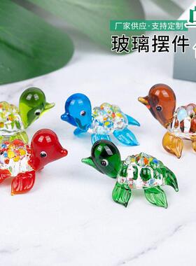 迷你小乌龟公室工艺品桌面摆件仿真可爱小动物鱼缸水族箱造景