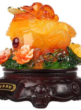 大号金柜蟾招财摆件三足金蝉2389金蟾蜍酒店居铺开 业礼品家摆设