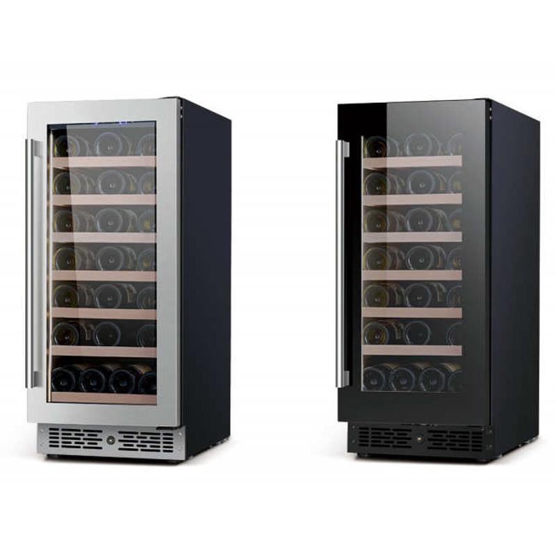 JC-96WS洋房客厅不锈钢橱柜厨房柜金属地柜 非标恒温酒柜厂家定制