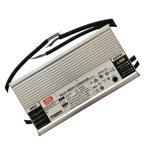 明纬电源 HLG-480H-C3500B 480W恒流型LED深井灯驱动器