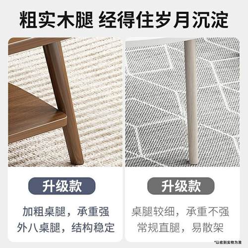 茶几小户型简约现代北欧客厅家用小桌子简易卧室阳台飘窗坐地边几