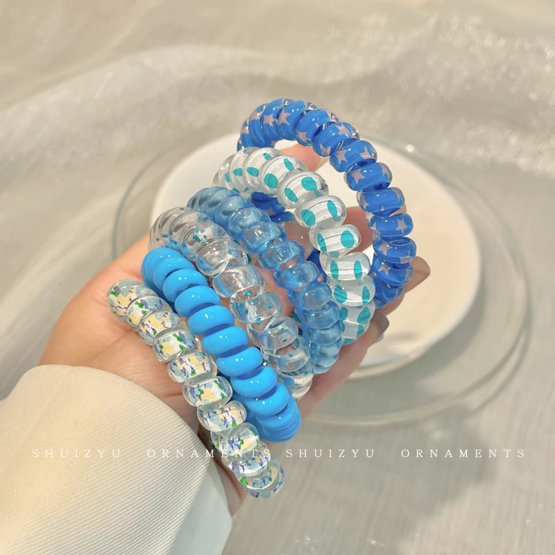 儿童发绳彩色高弹力皮筋女童糖果色扎辫子头圈女孩韩系扎丸子头绳