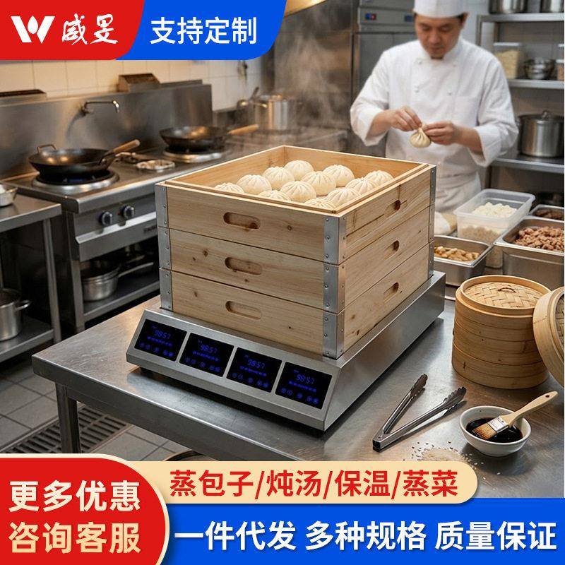 厂家生产蒸汽炉蒸包柜蒸包子机商用多功能大功率台式蒸炉