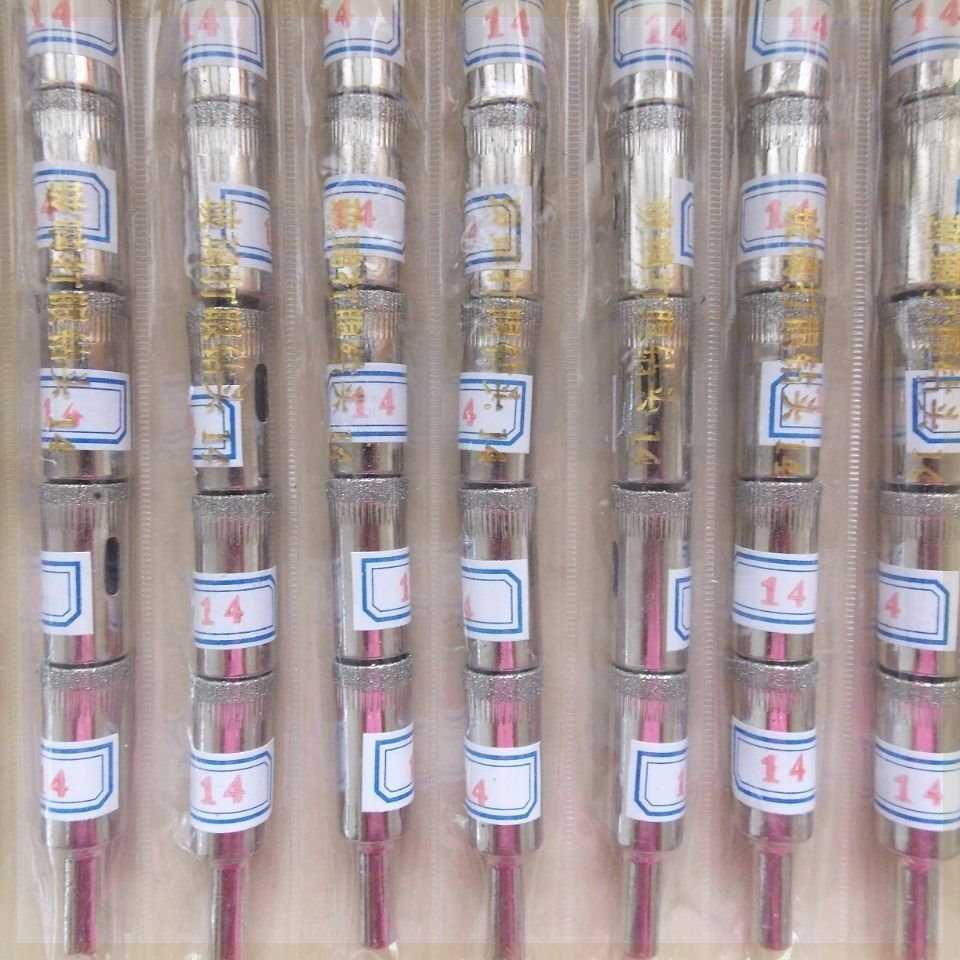 玻璃钻头14mm-60mm(50只)玻璃工具开孔器玻璃钻孔打眼打磨佛珠