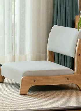 窗台台榻榻米茶椅坐实木式NHY和室炕椅阳日地板小凳围炉煮茶无脚