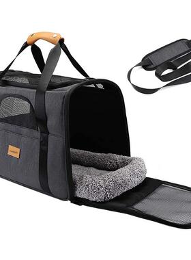 Cat Carrier Soft Dog Carrier Foldable Portable Dog Bag Pet