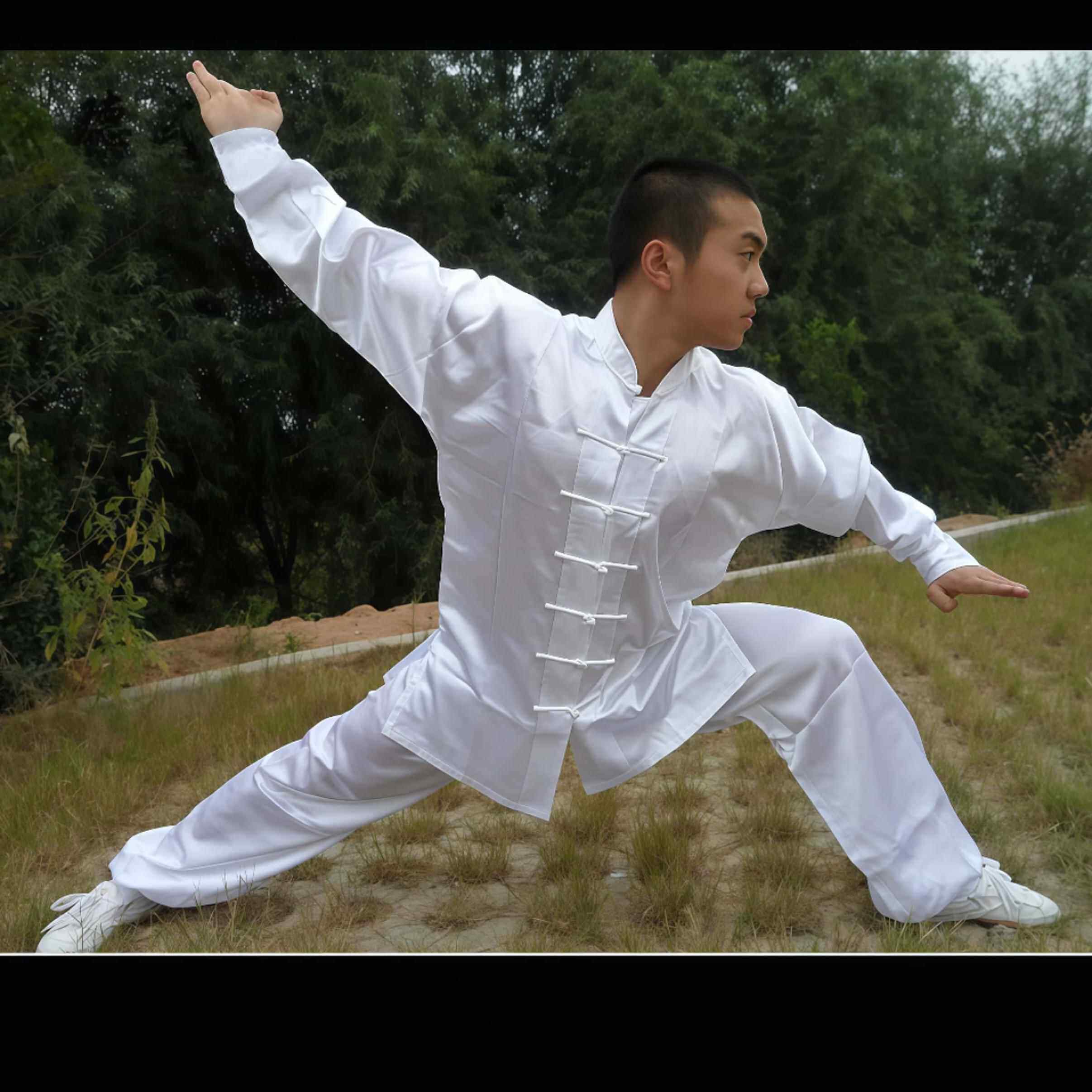 正品同太极服套装男女款宽松练功服传统练武术服男女士晨体表演款