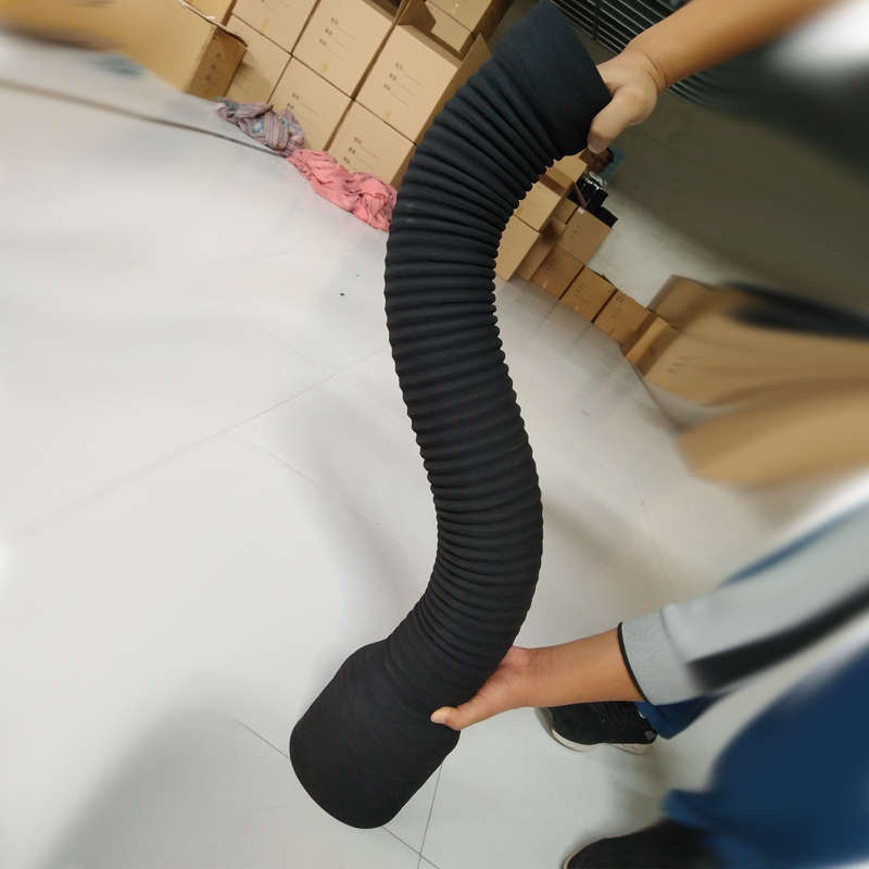 汽车改装定制空滤器进气管钢丝波纹橡胶管耐高温空气连接管1000mm