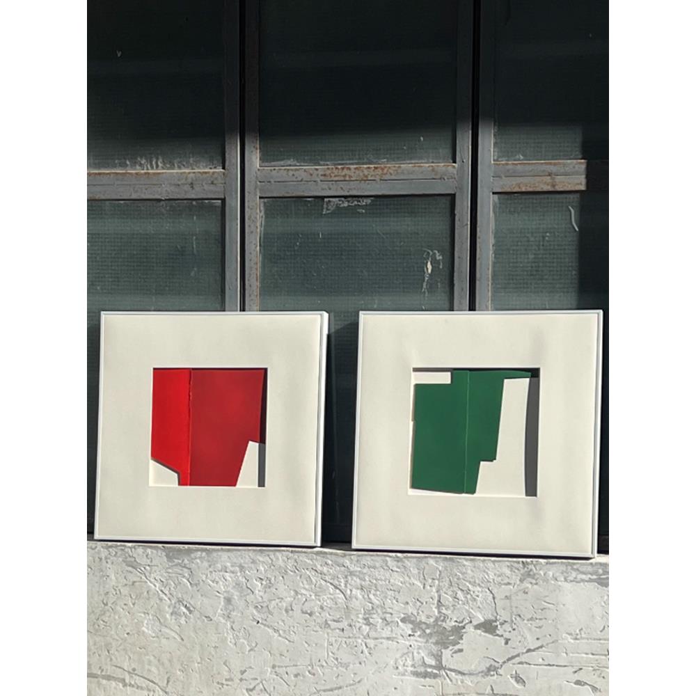 小众艺术抽象色彩色块极简客厅装饰画现代卧室餐厅玄关高级感挂画图片