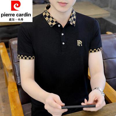皮尔卡丹POLO衫男短袖t恤翻领2026夏季潮流半袖纯棉上衣男装体恤