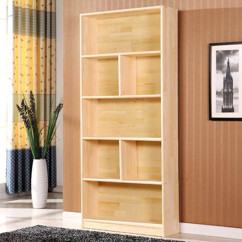加高加深收纳置物书架实木柜杉木松木现代文件柜单个书柜储物柜