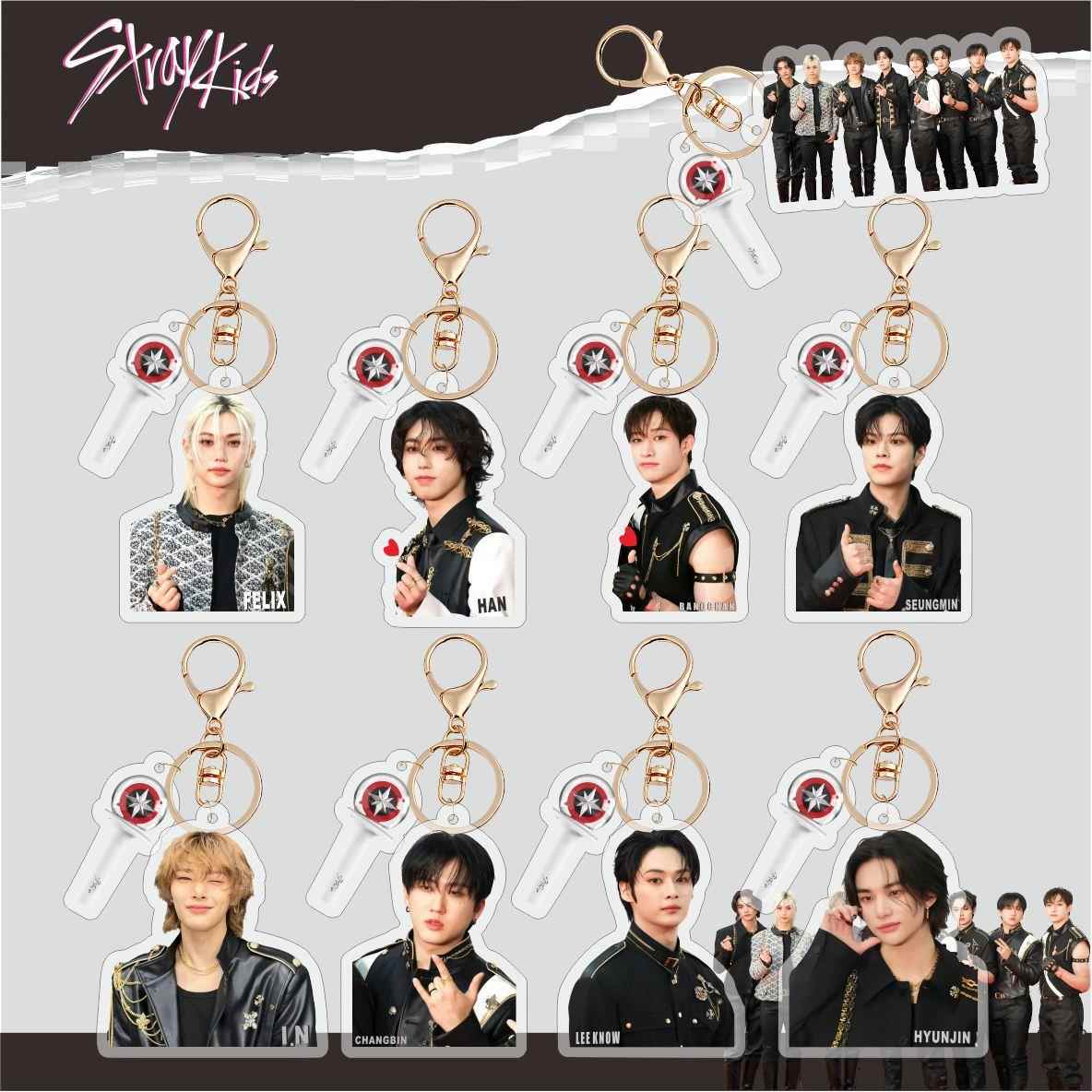 Straykids24年新款亚克力钥匙扣挂件饰品明星周边黄铉辰koop