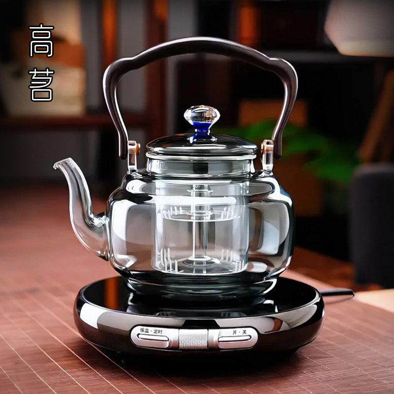 2026新款超薄电陶炉煮茶壶一整套家用高端小型茶炉煮水专用玻璃壶