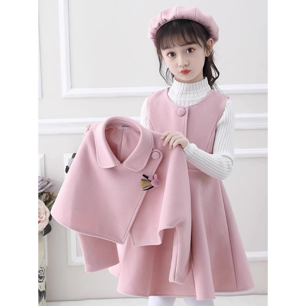 韩国女孩礼服2025新婴儿时尚秋季套装儿童公主礼服女孩衣服