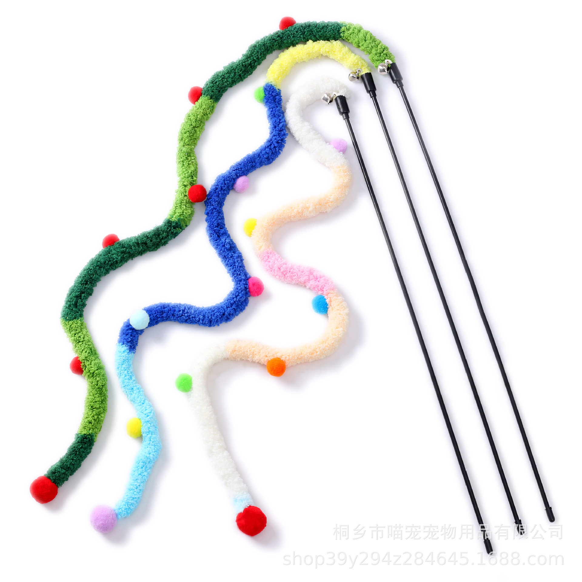新款加长绒条静音毛毛虫条纹互动自嗨逗猫棒宠物猫玩具圣诞逗猫杆,宠物/宠物食品及用品,宠物智能玩具,淘宝优惠券,粉丝福利购,淘宝优惠卷