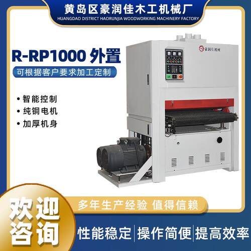 青岛-木工机械砂光机RRP1000外 全自动宽带砂R-RP1000光机置 木工