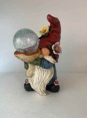 小矮人摆件氛围太阳能户外防水庭院灯花园装饰盆景精灵套装迷你