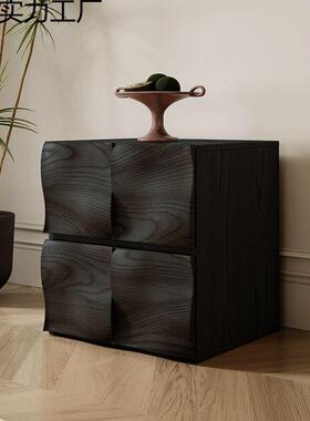 古厅风实木斗柜复古客组合电中49380柜餐边柜沙视发边柜卧室床头