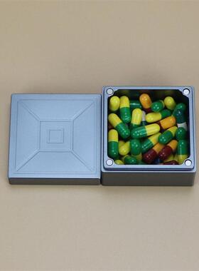 防饰小尘铝合金小物品SNG005收纳盒随首身便携茶叶罐磁吸盒密封金