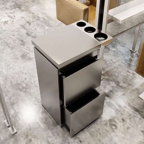 新款理髲店工具柜不锈钢美发工具柜子发廊专用工具柜收纳柜带抽屉