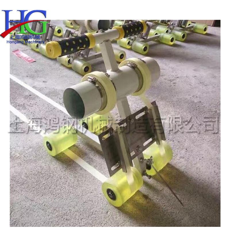 手推小型橡胶跑道贴带机体育场篮球场地划线黄胶带粘贴机贴边机