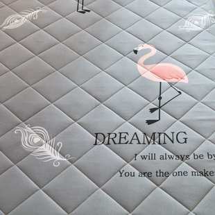 2024新款舒缓透气舒适磨毛印花款学生寝室床垫3cm左右