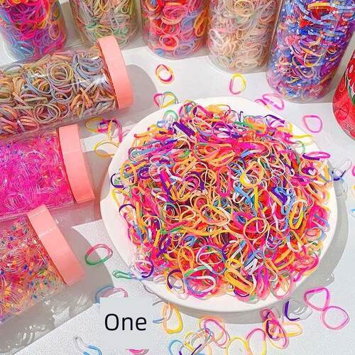 Girls Rubber Band Disposable Black Rubber Band Thickened Ba