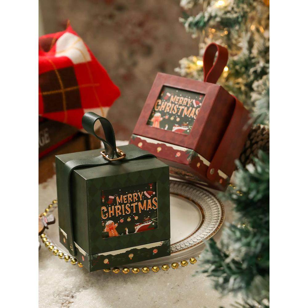 2025新款圣诞礼盒圣诞节礼物平安夜苹果包装盒平安果袋子老人盒子