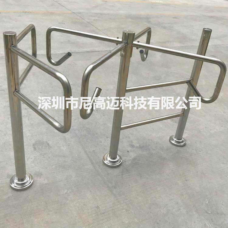 单向十字转闸门 超市购物通道入口人流挡闸机 不锈钢三杆转闸摆闸