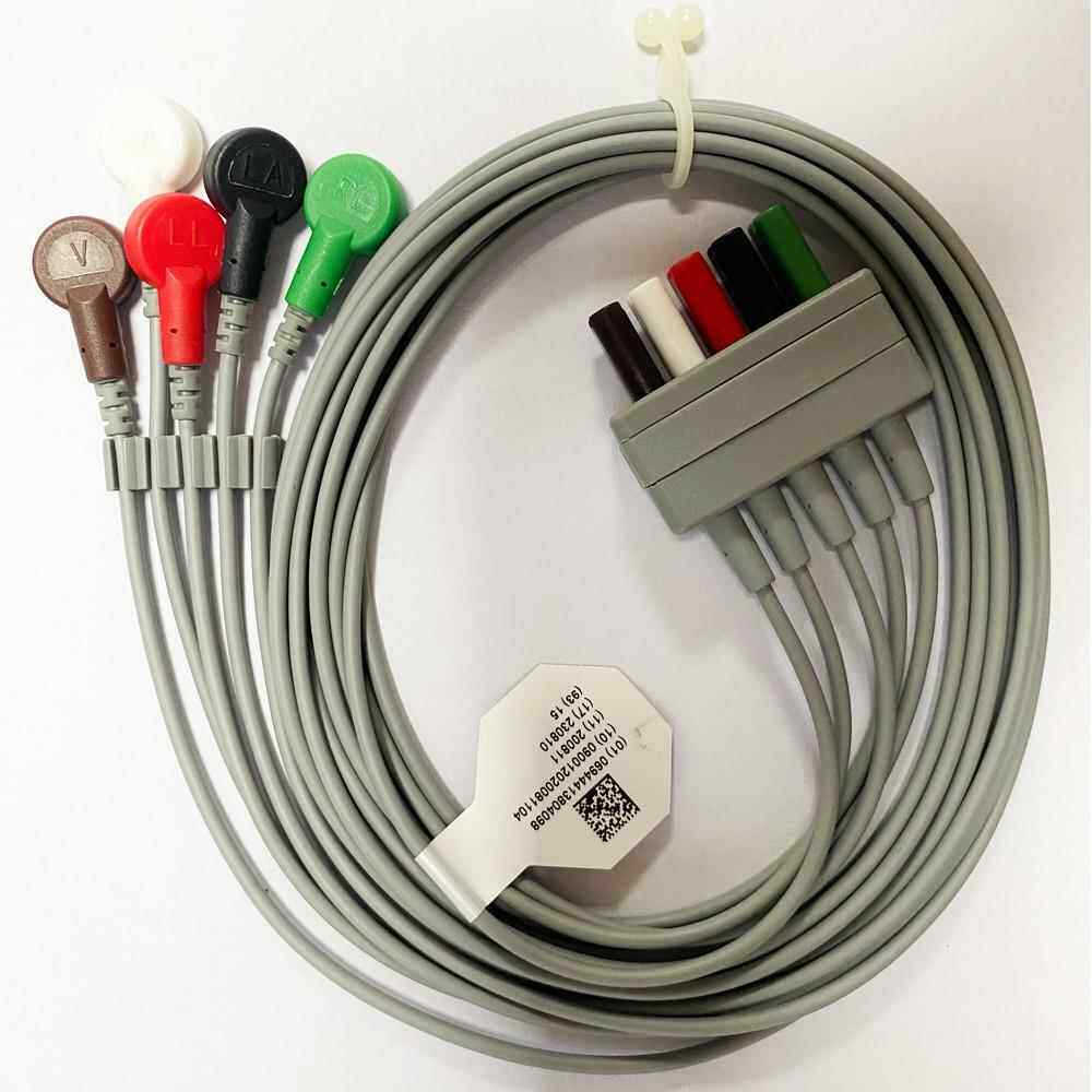 理邦EDAN原装心电监护仪V5 6 8 12针分体心电导联线5导联抗除颤