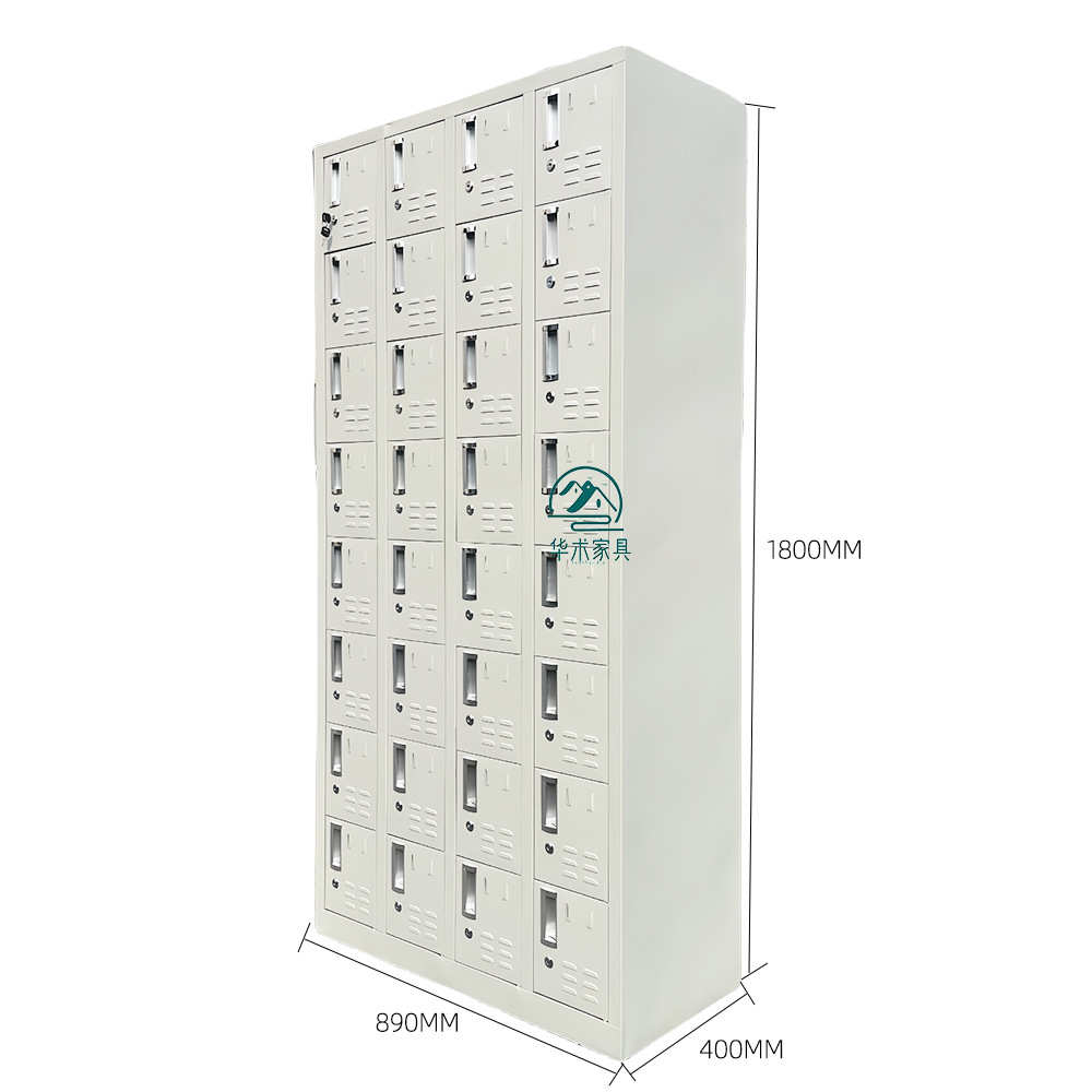 门柜锁带加厚收纳员工柜鞋柜储物柜健身房32浴室换衣更衣柜铁皮柜