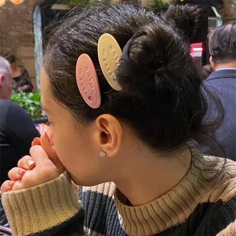 韩版辣妹边夹发饰美饼干带钻人气新品网红风发夹头饰新款边夹发饰