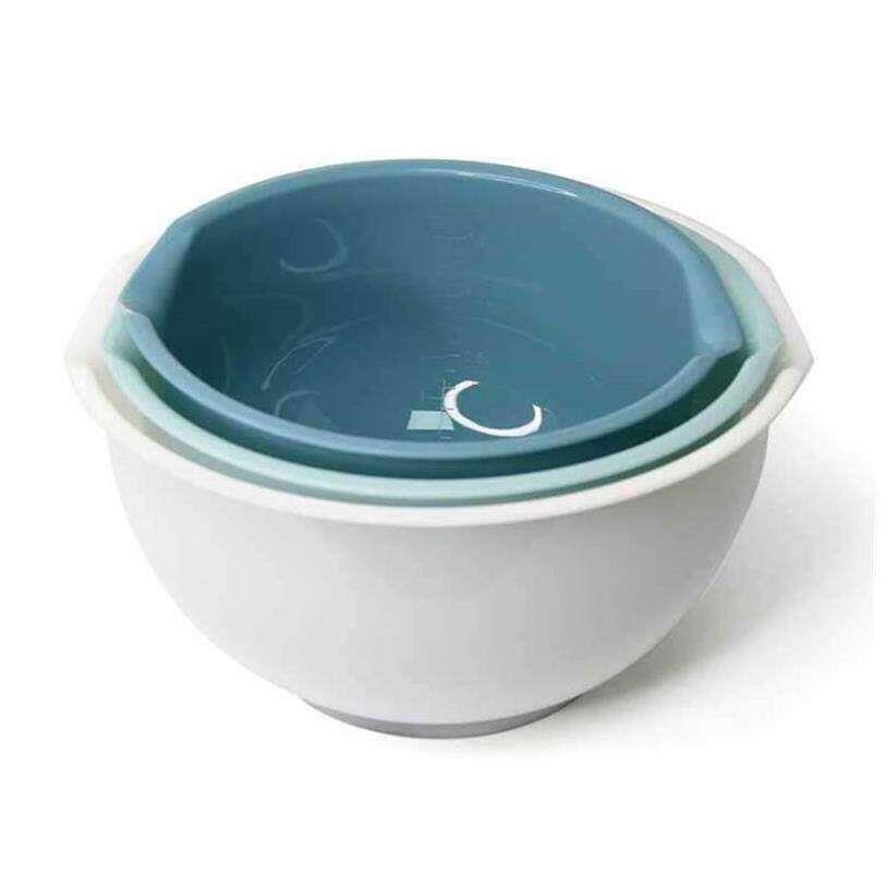 3 PCS Mixing Bowls Multipurpose Plastic Mixing Bowl Salad - 实物图