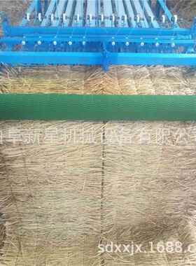 漠固编草帘机 自动匀草切边草大棚保温被机 ISF蒲草稻草电动织沙