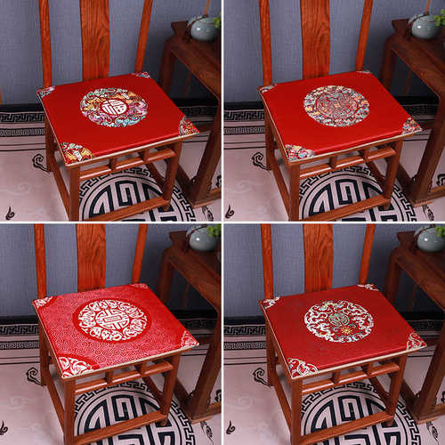 W1TR中式红木餐椅坐垫太师椅官帽椅圈椅实木家具茶椅垫久坐高密度
