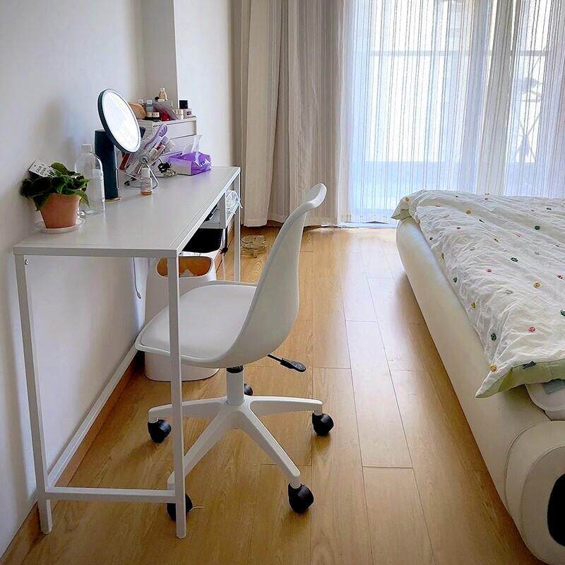 梳妆台书桌二合一小型卧室化妆台铁艺钢制金属无甲醛简易化妆桌子