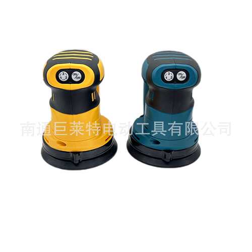 外贸新款圆砂机3档调节木工打磨大功率多功能充电式木工手持抛光